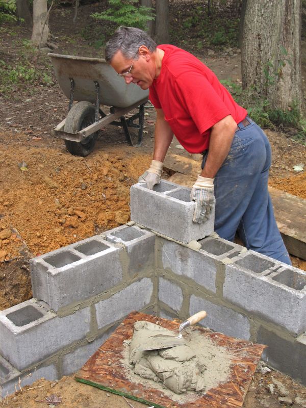 Concrete Blocks Installation