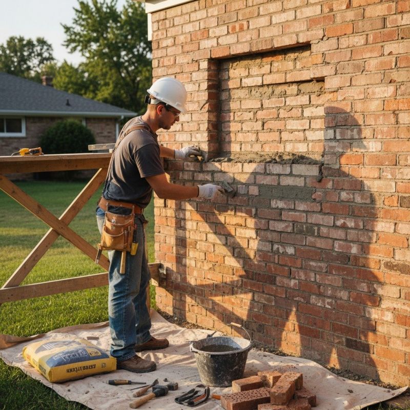 Exterior Brick Repair detail